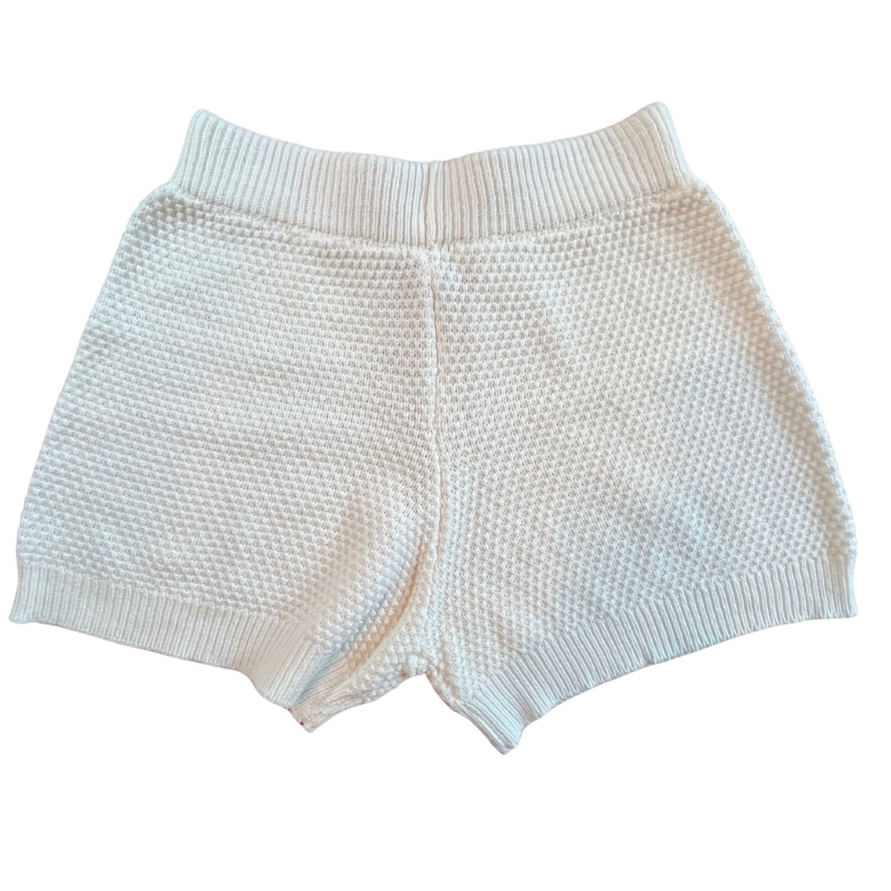 NWOT Sincerely Jules White Crochet Knit Shorts M Pajamas Loungewear Boho Cottage